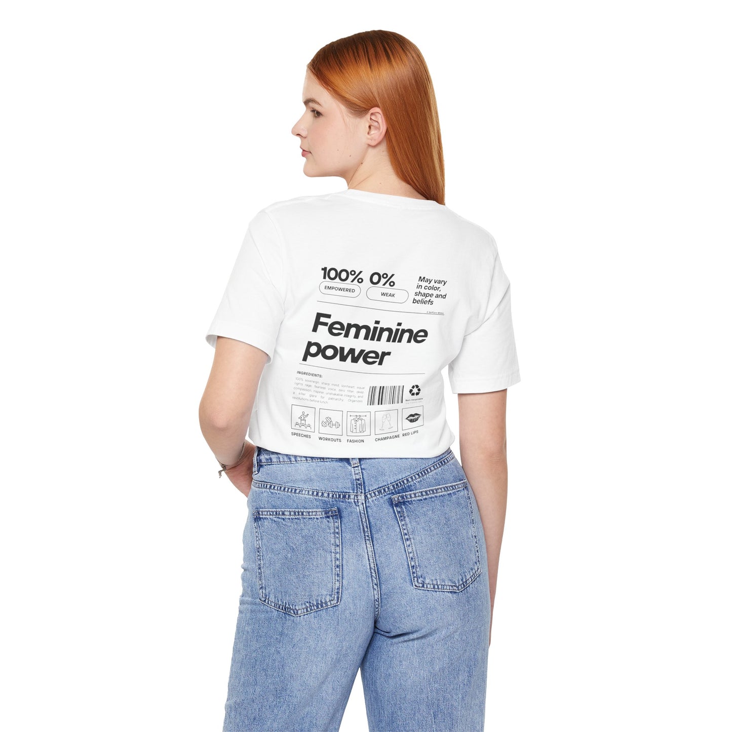 "Eva" Feminine Power T-shirt - black print