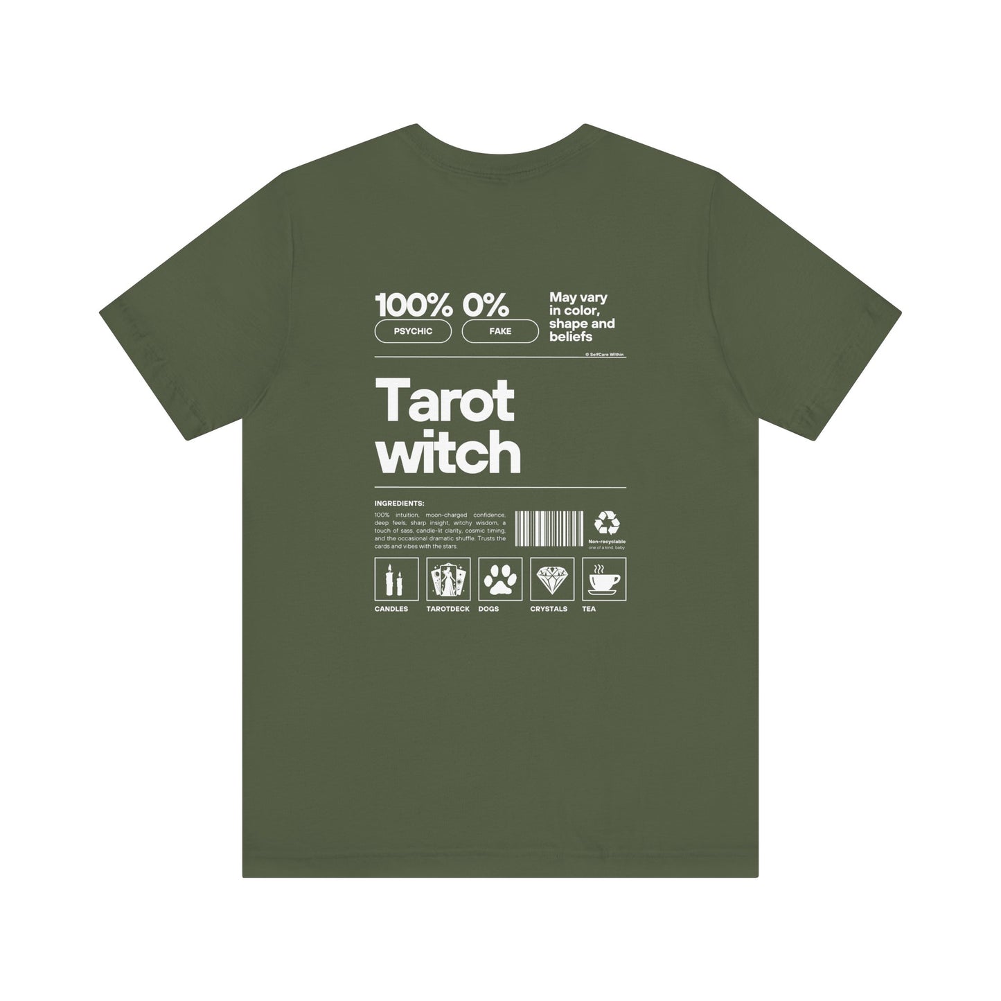 "Ebba" Tarot Witch T-shirt - white print