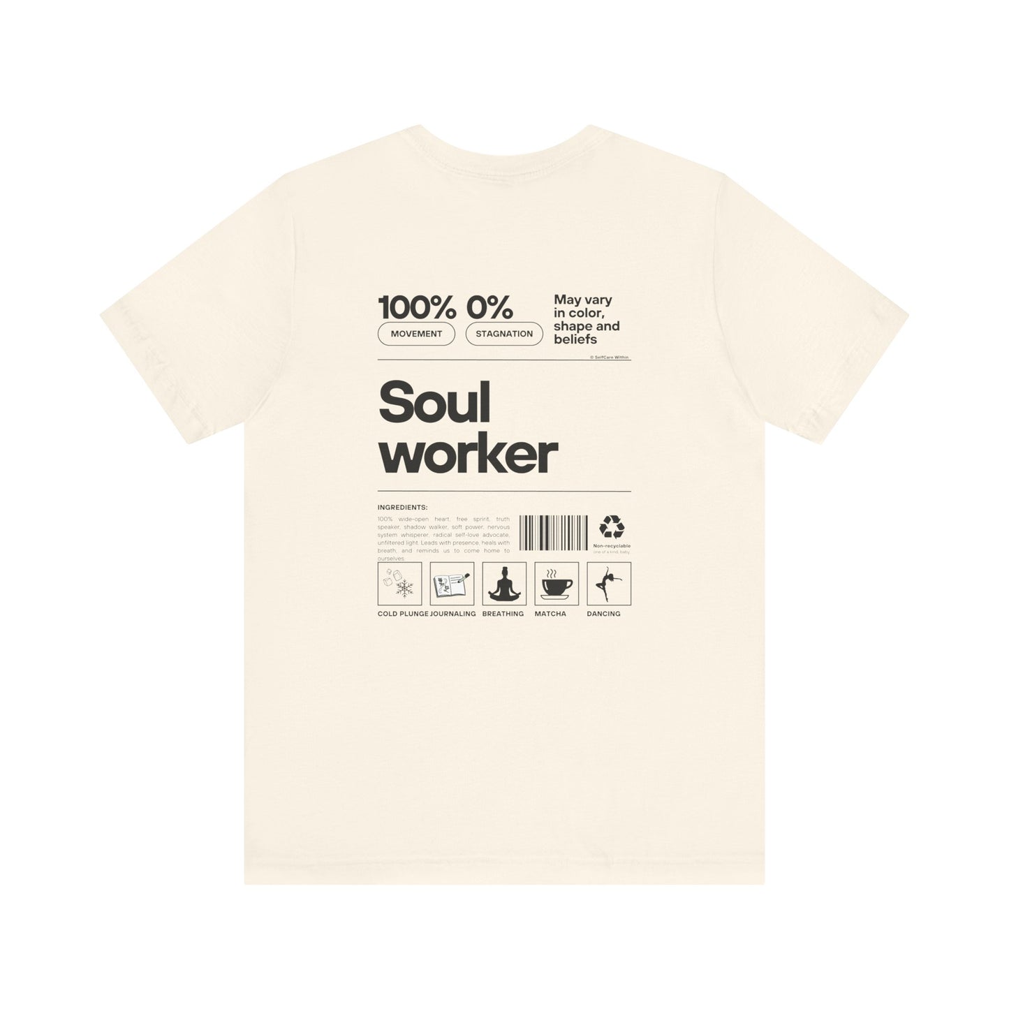 "Nathalie" Soul Worker T-shirt - black print