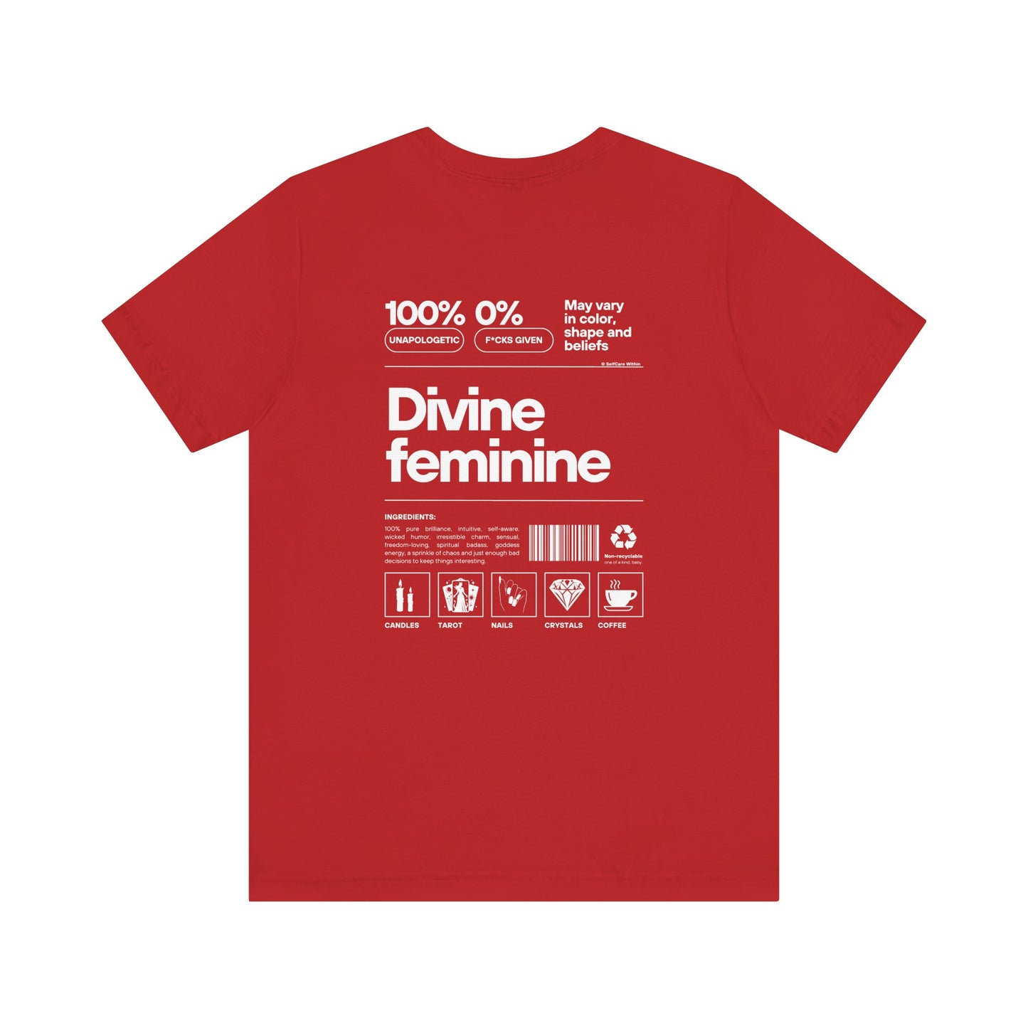 "Helena" Divine Feminine T-shirt - white print