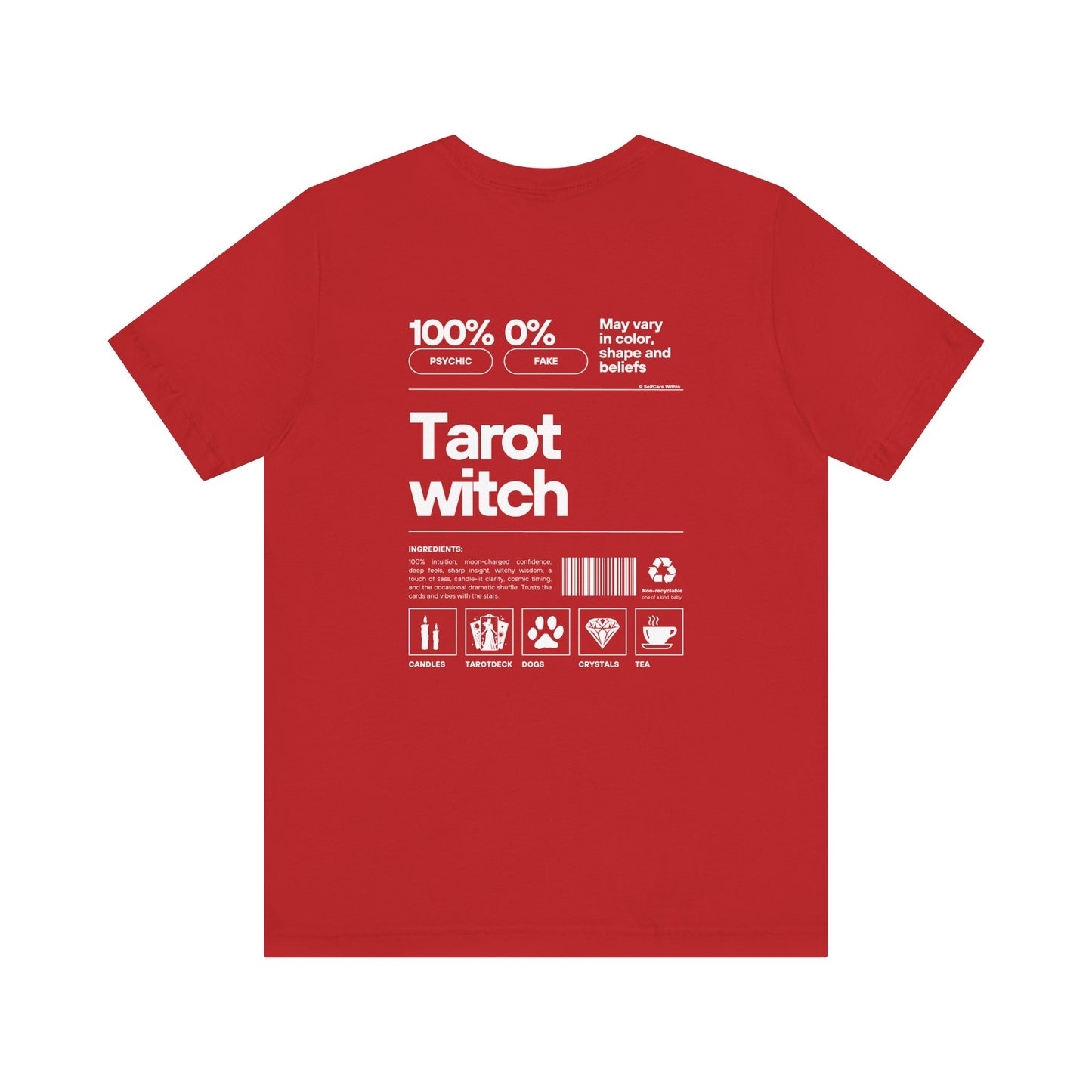 "Ebba" Tarot Witch T-shirt - white print