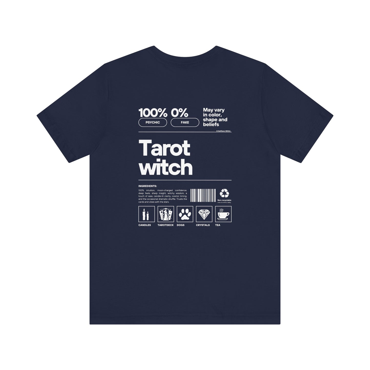 "Ebba" Tarot Witch T-shirt - white print