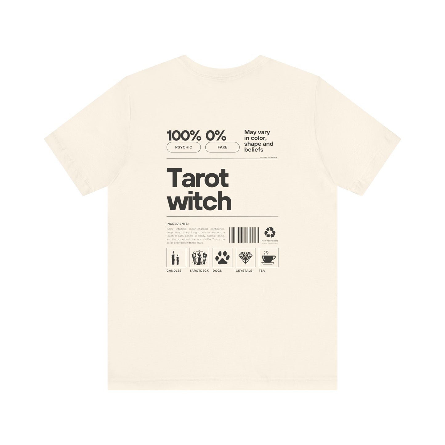 "Ebba" Tarot Witch T-shirt - black print