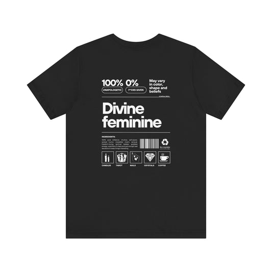 "Helena" Divine Feminine T-shirt - white print