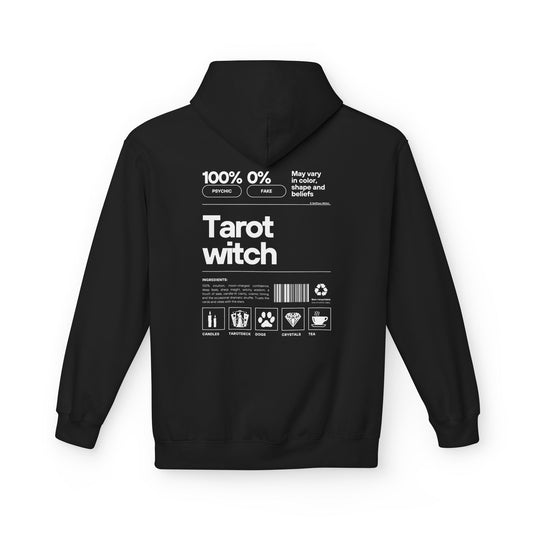 "Ebba" Tarot Witch Hoodie - white print