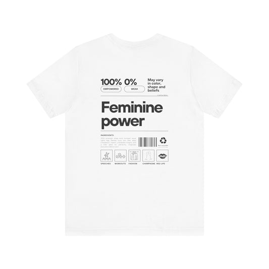 "Eva" Feminine Power T-shirt - black print