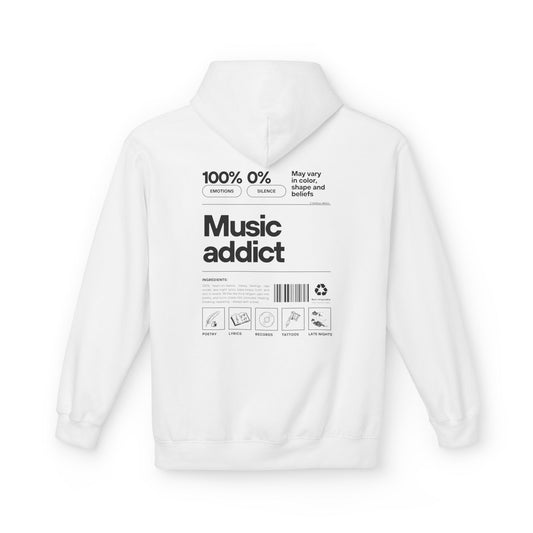 "Miriam" Music Addict Hoodie - black print