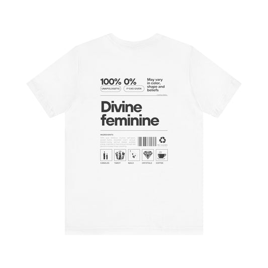 "Helena" Divine Feminine T-shirt - black print